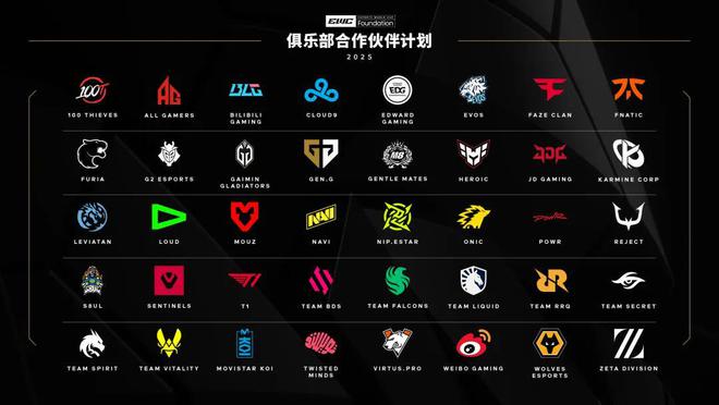 7家中國俱樂部入選電競世界杯基金會合作伙伴名單丨每日B報(圖1)