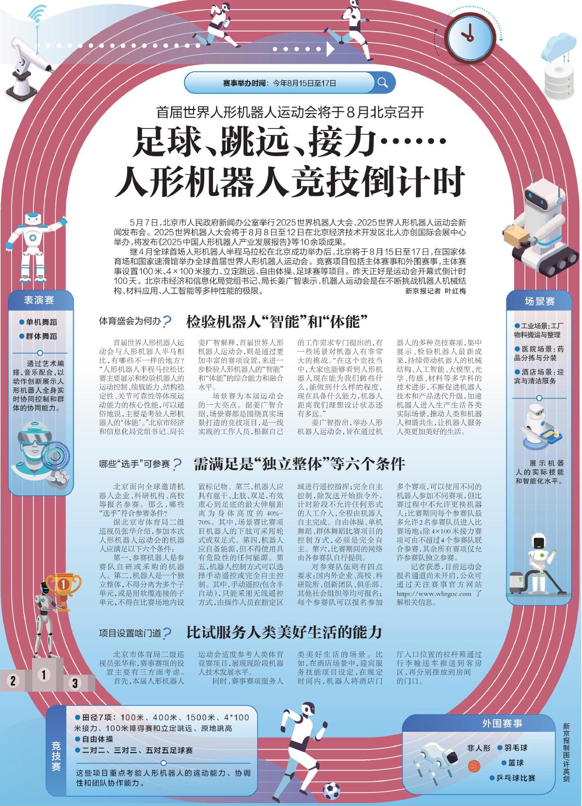 足球、跳遠(yuǎn)、接力……人形機(jī)器人競技倒計時